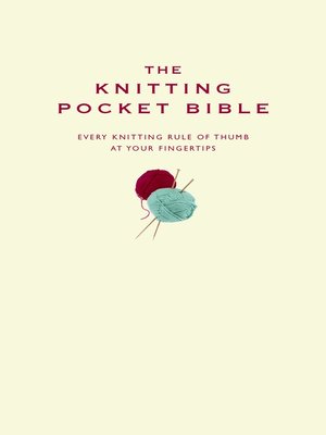 cover image of The Knitting Pocket Bible
